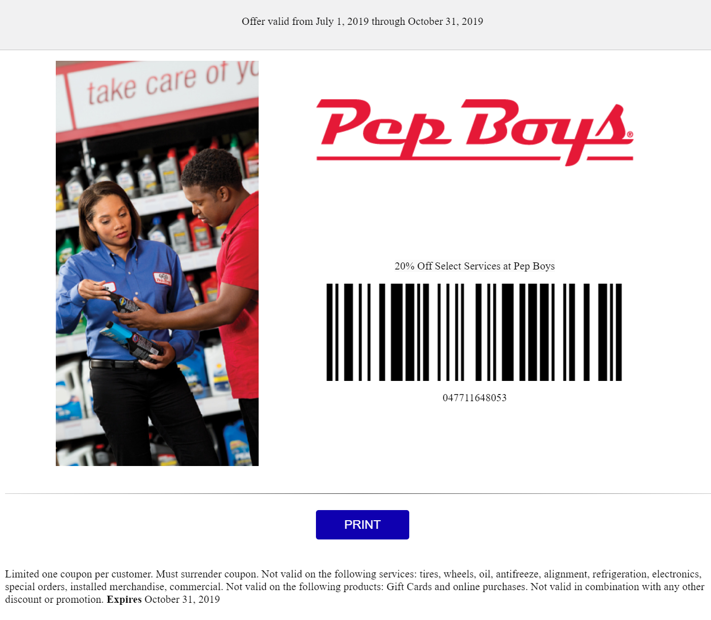 Pepboys Promo Code >> 20 Off Select Services Coupon Or Sale Pepboys Promo Code >> 20 Off Select Services Coupon Or Sale